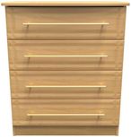 Faye Oak Effect 4 Drawer Chest