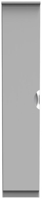 Flora Grey Ash 1 Door Single Wardrobe
