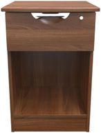 Flora Walnut Effect 1 Drawer Bedside Cabinet with Lock