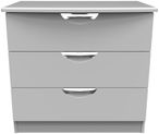 Flora Grey 3 Drawer Small Chest