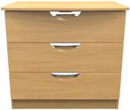 Flora Oak Effect 3 Drawer Small Chest