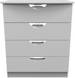Flora Grey Ash 4 Drawer Chest