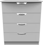 Flora Grey 4 Drawer Chest