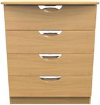 Flora Oak Effect 4 Drawer Chest