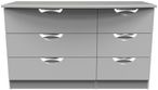 Flora Grey Ash 6 Drawer Midi Dresser