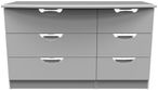 Flora Grey 6 Drawer Midi Dresser