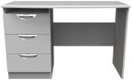 Flora Grey Ash 3 Drawer Desk
