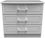 Gina Grey 3 Drawer Small Chest