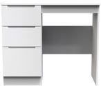 Milan White Gloss 3 Drawer Single Dressing Table