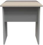 Milan Grey Dressing Padded Dressing Stool