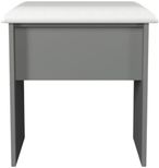 Norfolk Grey Padded Dressing Stool