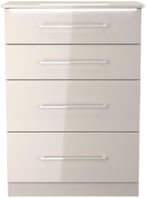 Paris Cashmere Gloss 4 Drawer Deep Chest