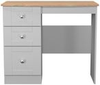 Sussex Grey and Oak Effect 3 Drawer Single Dressing Table