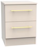 Haworth Cashmere 2 Drawer Bedside Cabinet