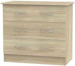 Avon Oak Effect 3 Drawer Small Chest