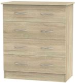 Avon Oak Effect 4 Drawer Chest