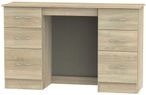 Avon Oak Effect 6 Drawer Double Dressing Table