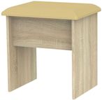 Avon Oak Effect Padded Dressing Stool
