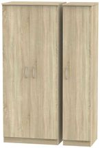 Avon Oak Effect 3 Door Triple Wardrobe