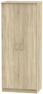 Avon Oak Effect 2 Door Plain Wardrobe