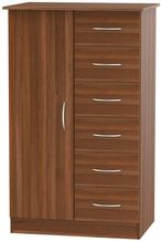 Avon Walnut Effect 1 Door Midi Wardrobe