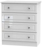 Balmoral White Gloss 4 Drawer Chest