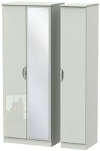 Camden Cashmere 3 Door Tall Triple Wardrobe - 1 Mirror