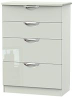 Camden Gloss Cashmere 4 Drawer Deep Chest