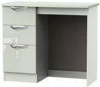 Camden Gloss Cashmere 3 Drawer Single Dressing Table