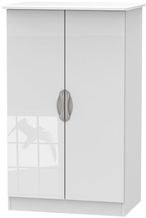 Camden White Gloss Midi Wardrobe