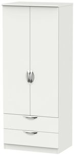 Camden Grey 2 Door 2 Drawer Double Wardrobe