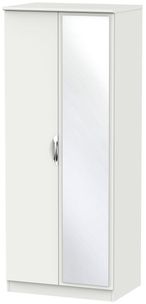 Camden Grey 2 Door Wardrobe - 1 Mirror