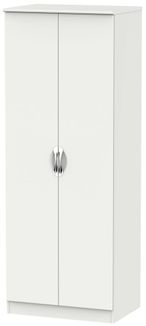 Camden Grey 2 Door Plain Tall Wardrobe