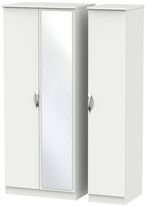 Camden Grey 3 Door Triple Wardrobe - 1 Mirror
