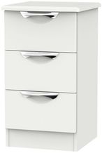 Camden Grey 3 Drawer Bedside Cabinet