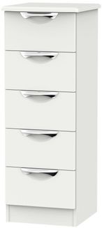 Camden Grey 5 Drawer Narrow Chest
