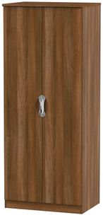 Camden Walnut Effect 2 Door Plain Wardrobe