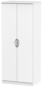 Camden White Matt 2 Door Plain Wardrobe