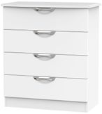 Camden White Matt 4 Drawer Chest