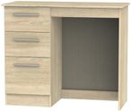 Contrast Oak Effect 3 Drawer Single Dressing Table
