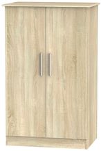 Contrast Oak Effect Midi Wardrobe