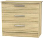 Contrast Modern Oak 3 Drawer Small Chest
