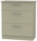 Contrast Mushroom 3 Drawer Deep Chest