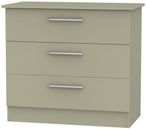 Contrast Mushroom 3 Drawer Small Chest
