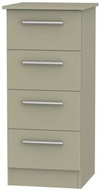 Contrast Mushroom 4 Drawer Narrow Chest