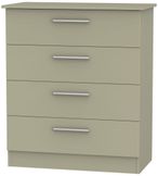 Contrast Mushroom 4 Drawer Chest