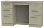 Contrast Mushroom 6 Drawer Double Dressing Table