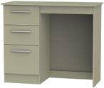 Contrast Mushroom 3 Drawer Single Dressing Table
