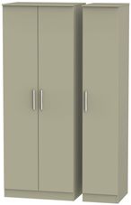 Contrast Mushroom 3 Door Tall Triple Wardrobe