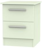Contrast Cream 2 Drawer Bedside Cabinet